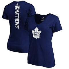 Auston Matthews Toronto Maple Leafs Women's Playmaker V-Neck T-Shirt Royal
