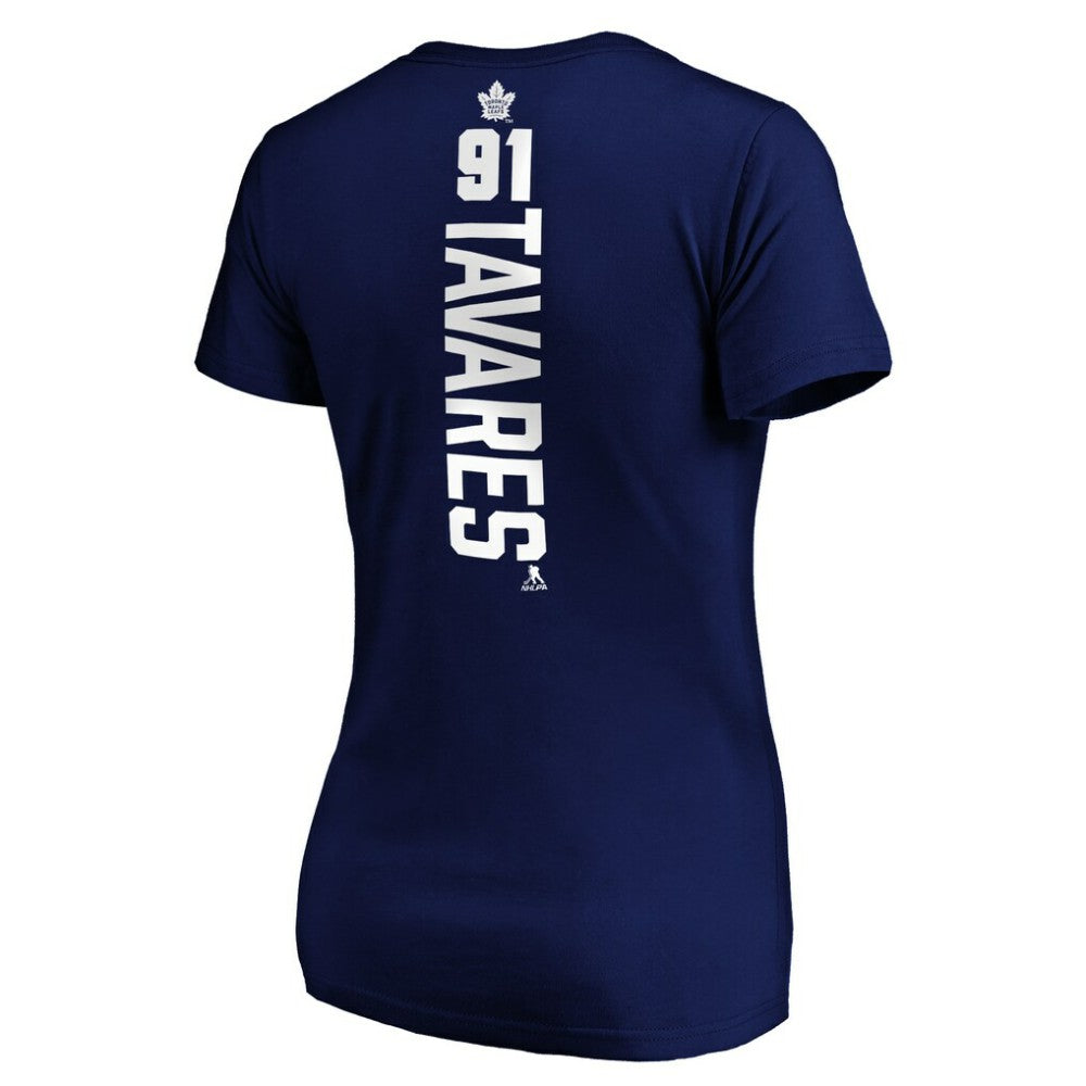 John Tavares Toronto Maple Leafs Women's Playmaker V-Neck T-Shirt Royal