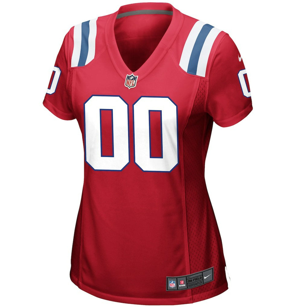 New England Patriots Women's Alternate Custom Jersey - Red