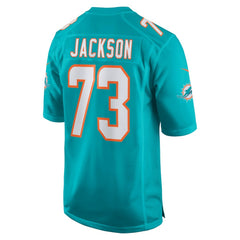 Austin Jackson Miami Dolphins Game Jersey - Aqua