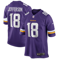 Justin Jefferson Minnesota Vikings Game Jersey - Purple
