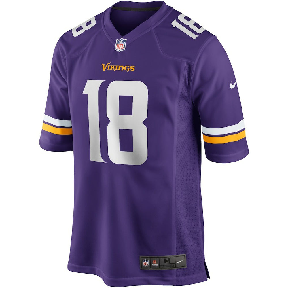 Justin Jefferson Minnesota Vikings Game Jersey - Purple