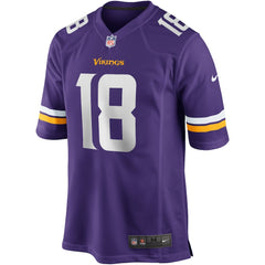 Justin Jefferson Minnesota Vikings Game Jersey - Purple