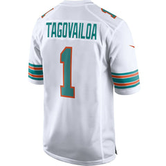 Tua Tagovailoa Miami Dolphins 2nd Alternate Game Jersey - White