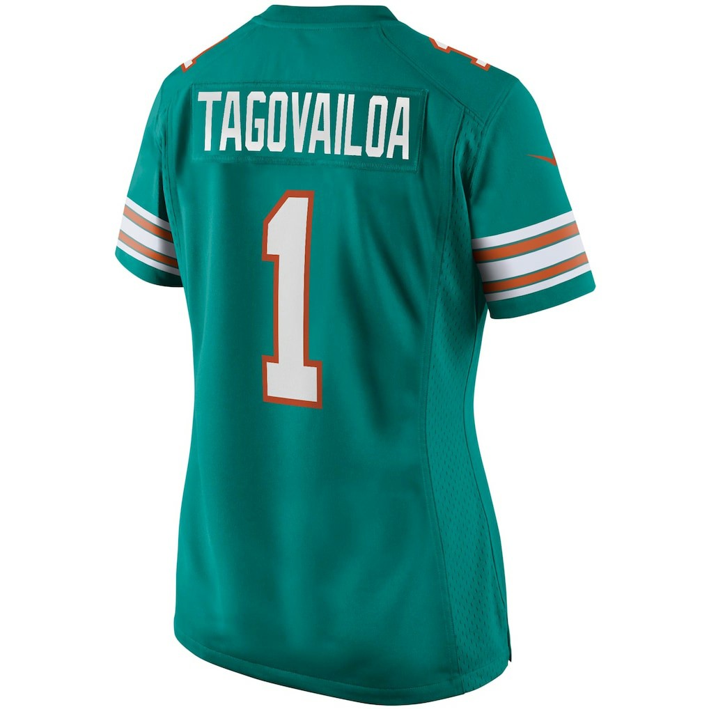 Tua Tagovailoa Miami Dolphins Women's Alternate Game Jersey - Aqua