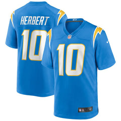 Justin Herbert Los Angeles Chargers Player Game Jersey - Powder Blue