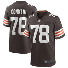 Jack Conklin Cleveland Browns Game Player Jersey - Brown