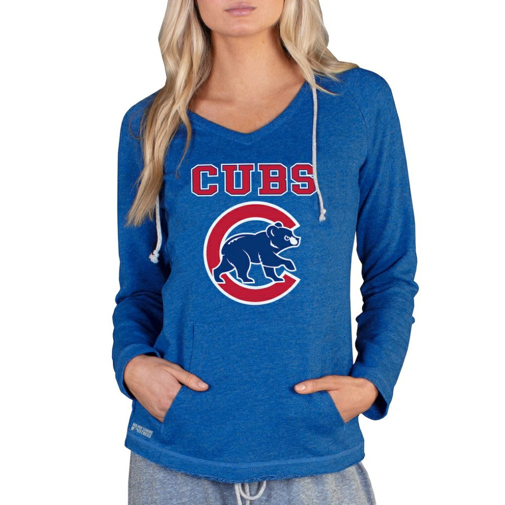 Chicago Cubs Concepts Sport Women's Mainstream Terry Long Sleeve Hoodie Top Royal