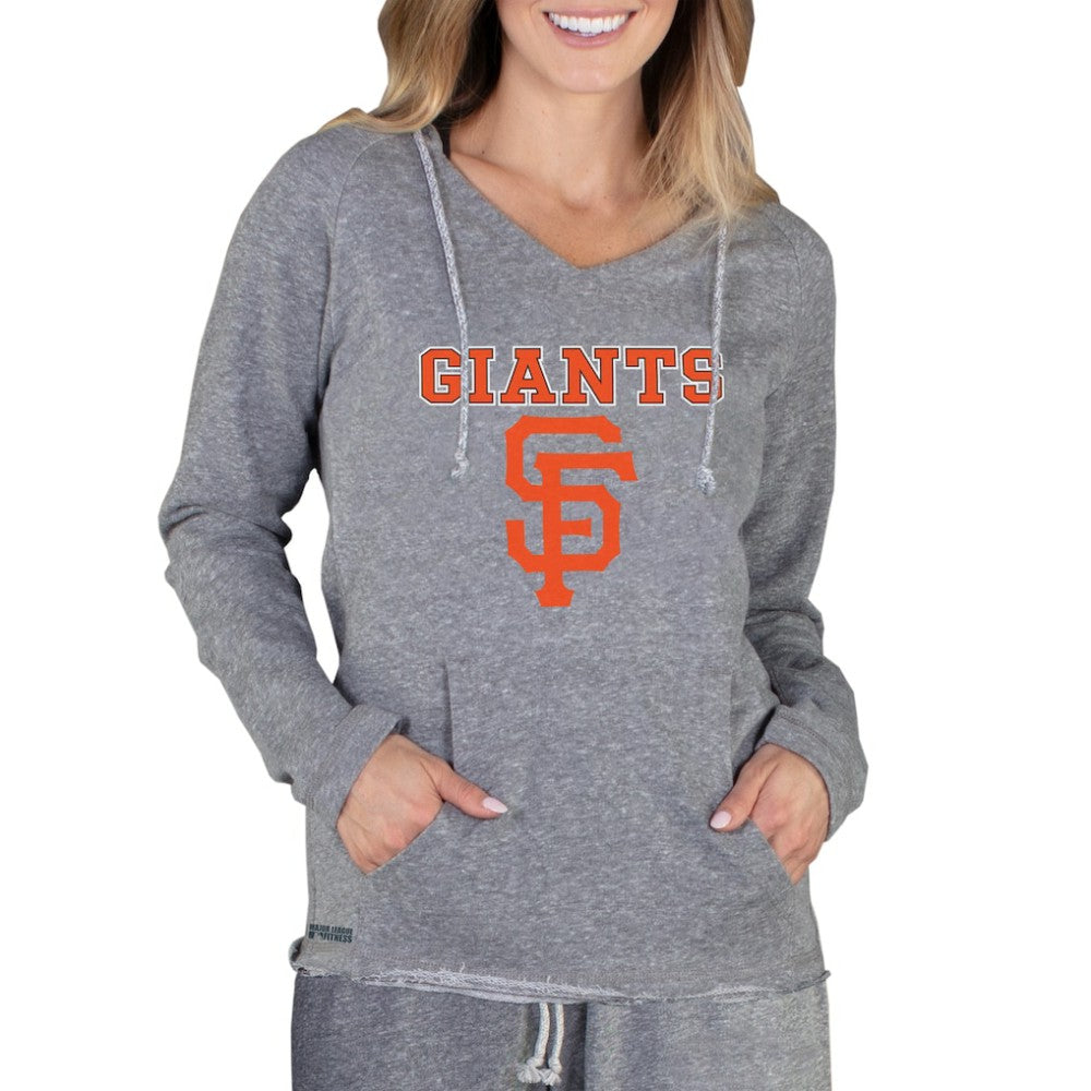 San Francisco Giants Concepts Sport Women's Mainstream Terry Long Sleeve Hoodie Top Gray