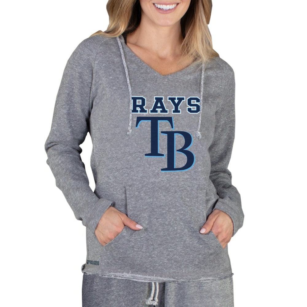 Tampa Bay Rays Concepts Sport Women's Mainstream Terry Long Sleeve Hoodie Top Gray