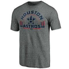 Houston Astros Team Freedom Tri-Blend T-Shirt Gray