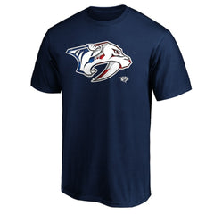 Nashville Predators Banner Wave Logo T-Shirt Navy
