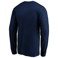 Chicago Blackhawks Banner Wave Logo Long Sleeve T-Shirt Navy