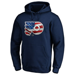 Philadelphia Flyers Banner Wave Logo Pullover Hoodie Navy