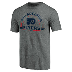 Philadelphia Flyers Team Freedom Tri-Blend T-Shirt Heathered Gray