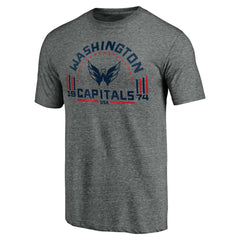 Washington Capitals Team Freedom Tri-Blend T-Shirt Heathered Gray