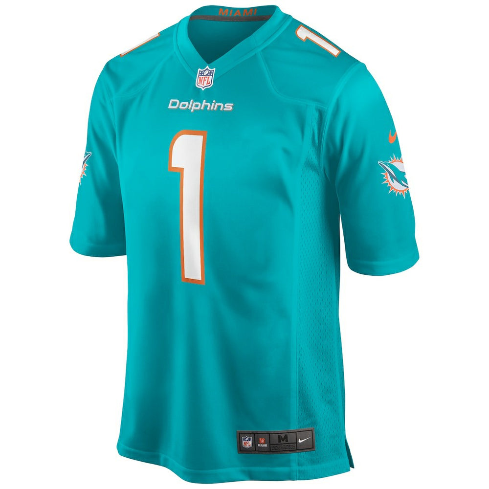 Tua Tagovailoa Miami Dolphins Player Game Jersey - Aqua
