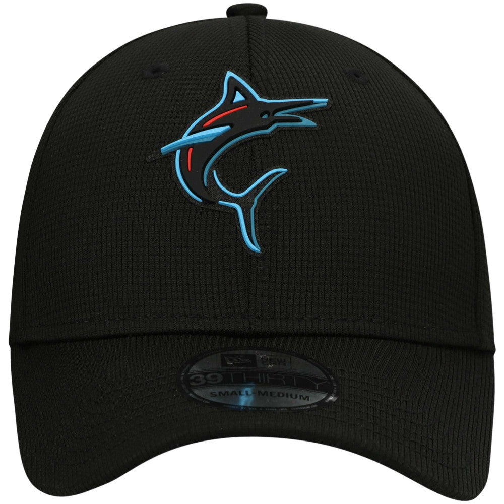Miami Marlins Clubhouse Alternate 39THIRTY Flex Hat Black | New Era