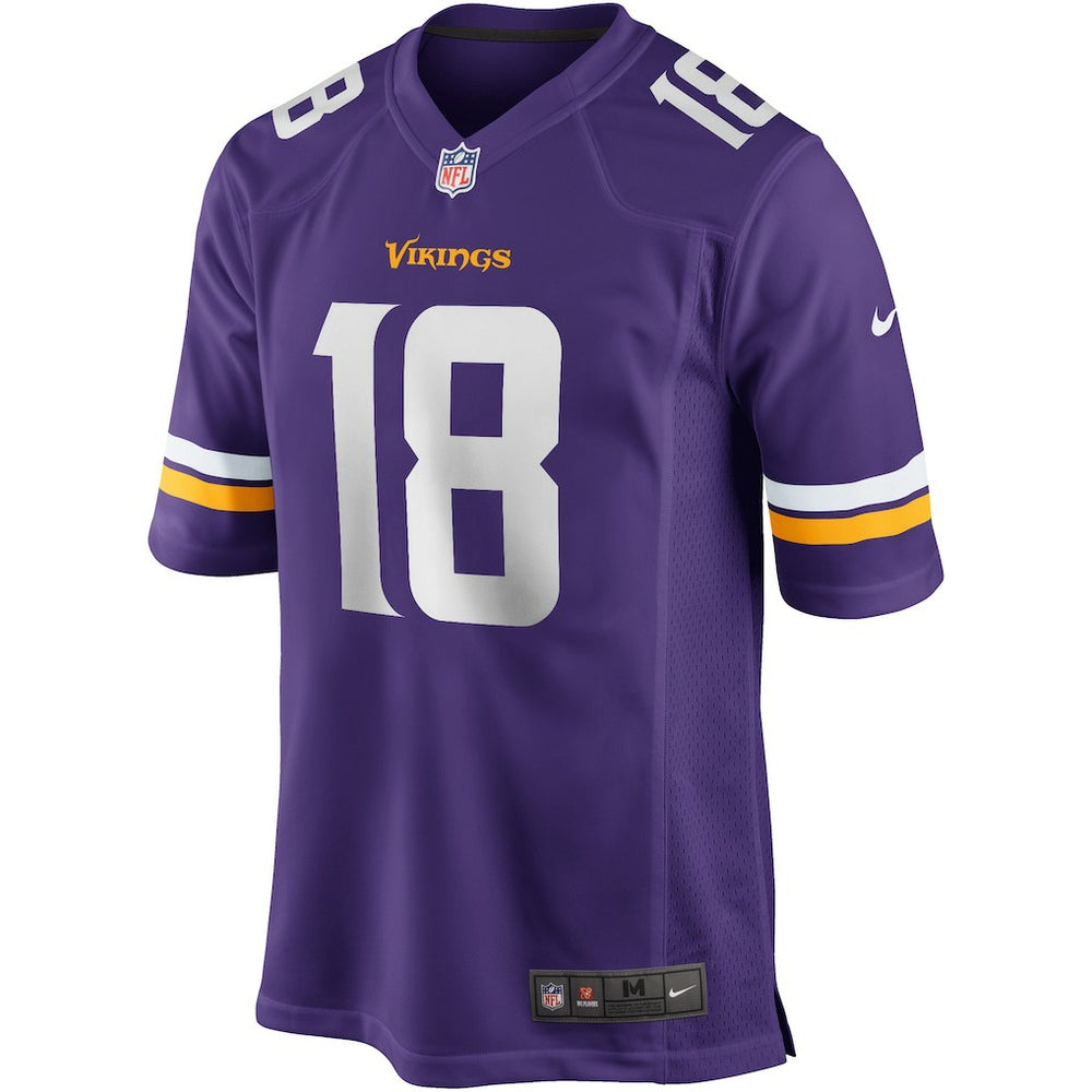 Justin Jefferson Minnesota Vikings Player Game Jersey - Purple