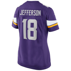Justin Jefferson Minnesota Vikings Women's Game Jersey - Purple