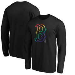 Boston Red Sox Team Pride Logo Long Sleeve T-Shirt Black