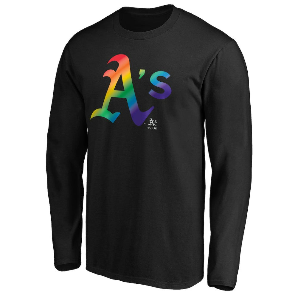 Athletics Team Pride Logo Long Sleeve T-Shirt Black