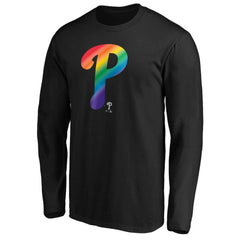 Philadelphia Phillies Team Pride Logo Long Sleeve T-Shirt Black