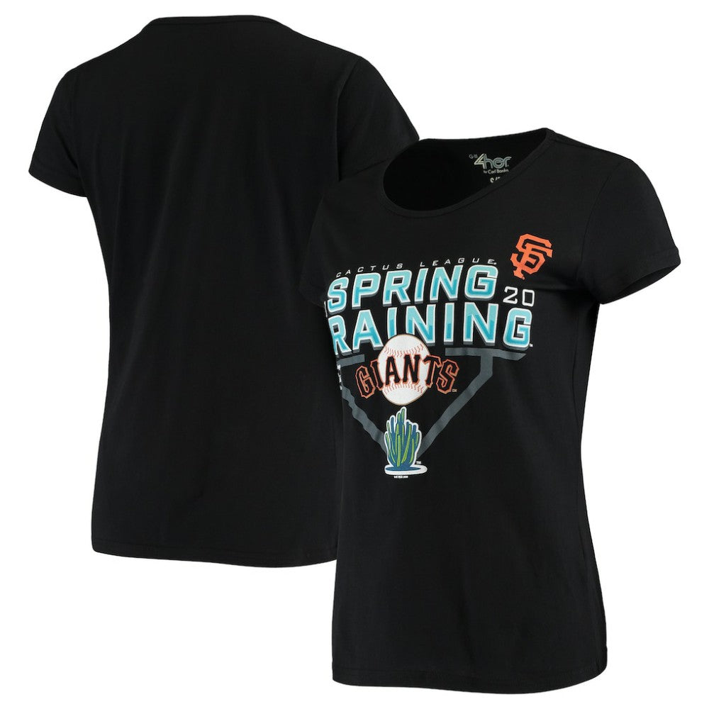 San Francisco Giants G-III Sports by Carl Banks Women's 2020 Spring Training Endzone T-Shirt Black