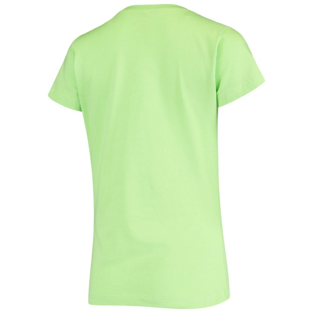 San Francisco Giants Soft as a Grape Women's Script Floral V-Neck T-Shirt Green
