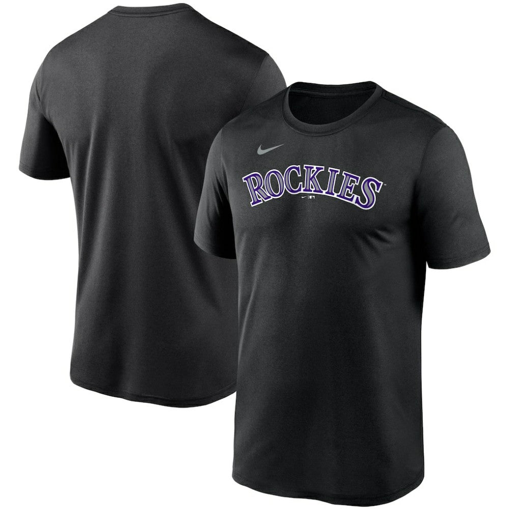 Colorado Rockies Wordmark Legend Performance T-Shirt Black | Nike