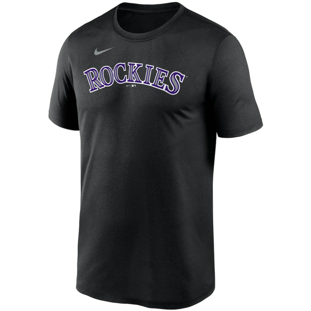 Colorado Rockies Wordmark Legend Performance T-Shirt Black | Nike