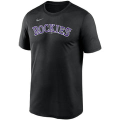 Colorado Rockies Wordmark Legend Performance T-Shirt Black | Nike