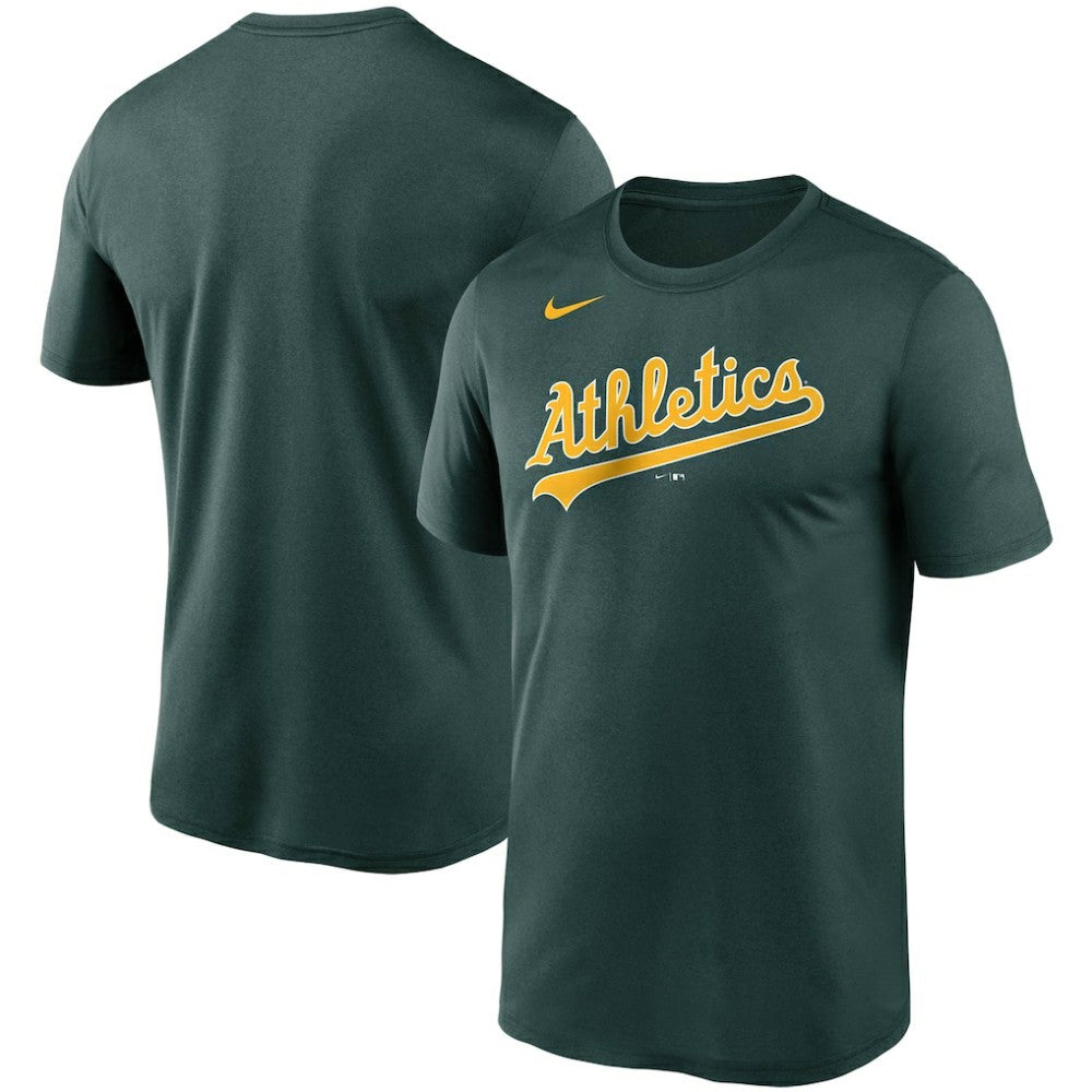 Athletics Wordmark Legend Performance T-Shirt Green | Nike