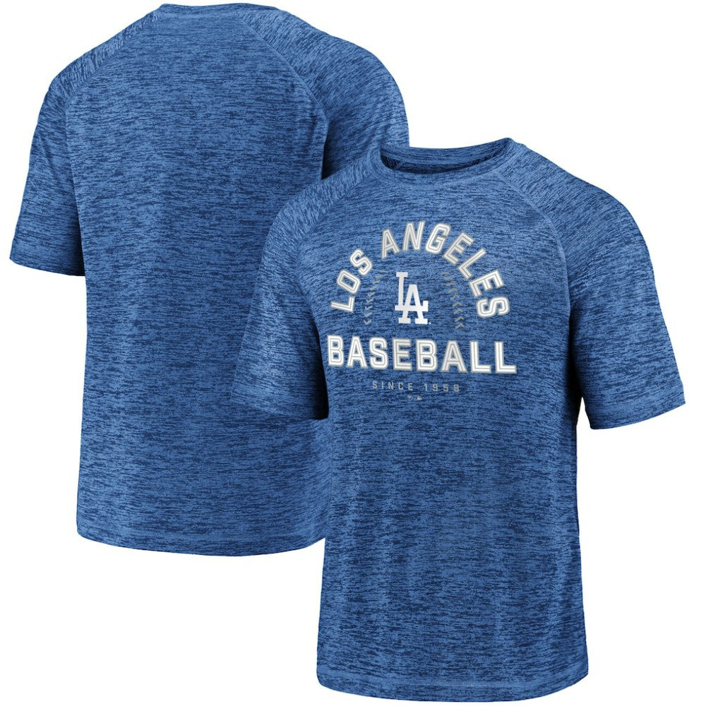 Los Angeles Dodgers Line Up Primary Threat Striated T-Shirt Royal