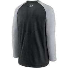Chicago White Sox Authentic Collection Pregame Performance Raglan Pullover Sweatshirt Black/Gray | Nike