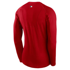 Los Angeles Angels Authentic Collection Raglan Long Sleeve T-Shirt Red | Nike