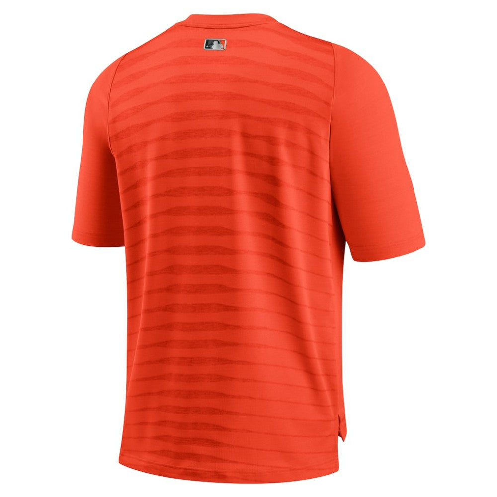 Baltimore Orioles Authentic Collection Pregame Performance V-Neck T-Shirt Orange | Nike