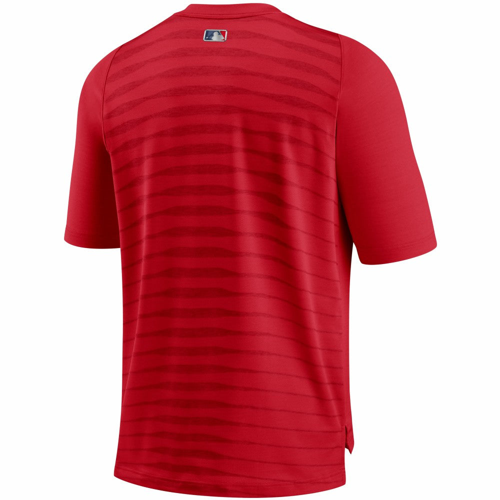 Minnesota Twins Authentic Collection Pregame Performance V-Neck T-Shirt Red | Nike