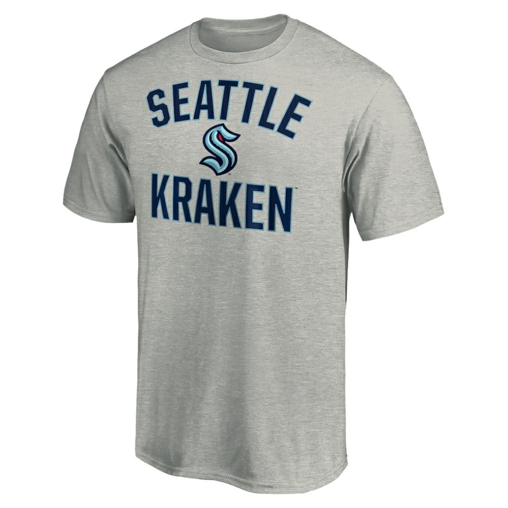 Seattle Kraken Fanatics Victory Arch T-Shirt Heather Gray