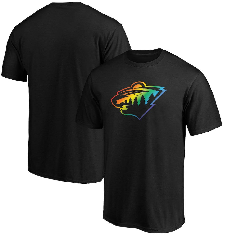 Minnesota Wild Team Pride Logo T-Shirt Black