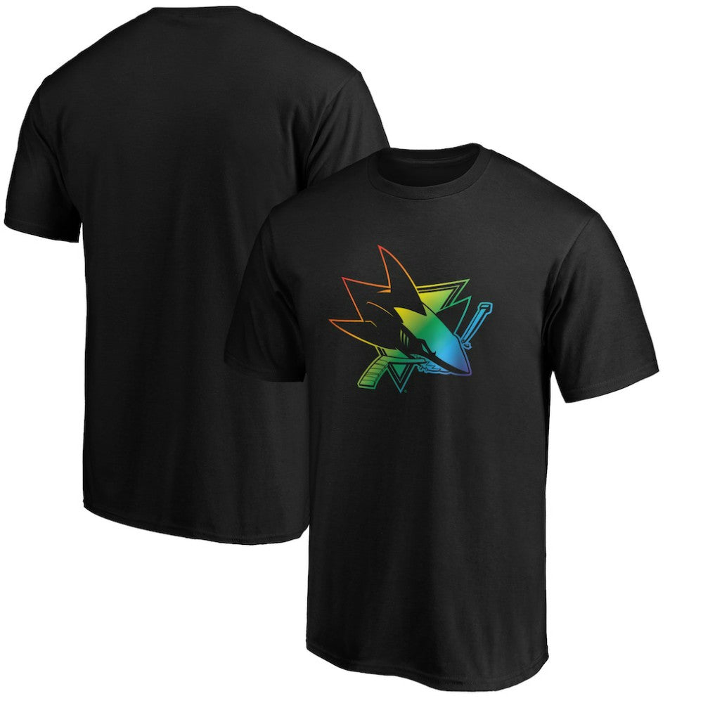 San Jose Sharks Team Pride Logo T-Shirt Black