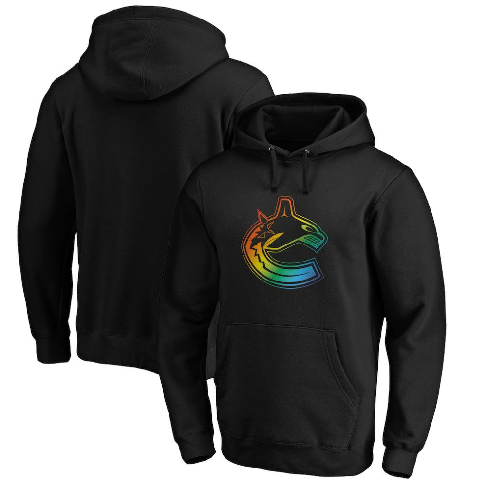 Vancouver Canucks Team Pride Logo Pullover Hoodie Black