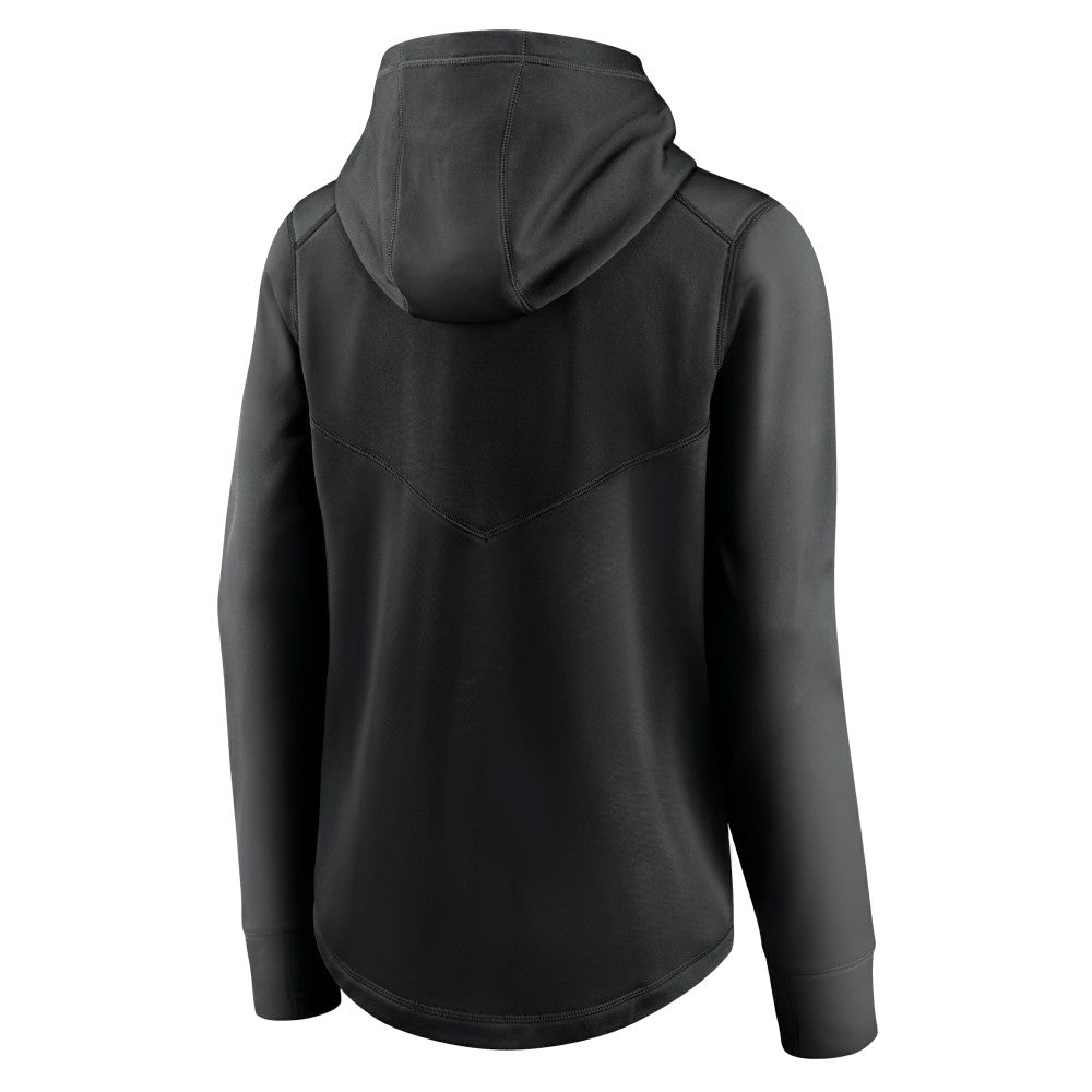 Miami Marlins Women's Authentic Collection Baseball Performance Full-Zip Hoodie Black | Nike
