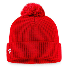 Ottawa Senators Fanatics Core Primary Logo Cuffed Knit Hat with Pom Red