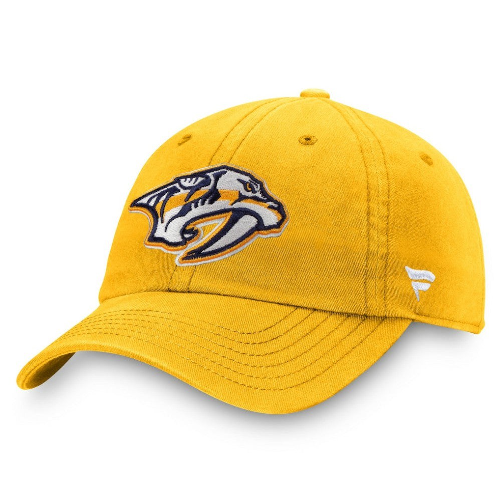 Nashville Predators Fanatics Core Primary Logo Adjustable Hat Gold