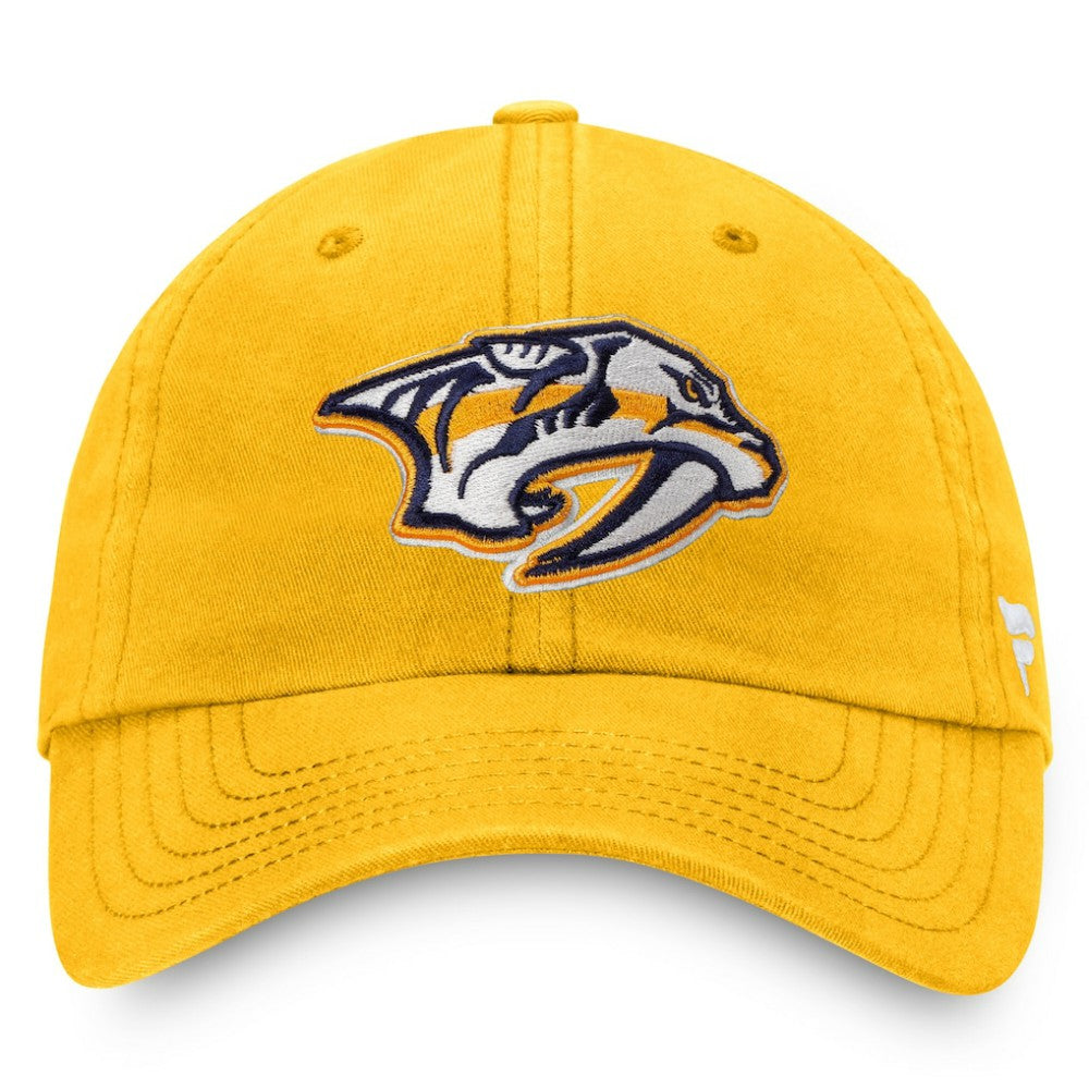 Nashville Predators Fanatics Core Primary Logo Adjustable Hat Gold