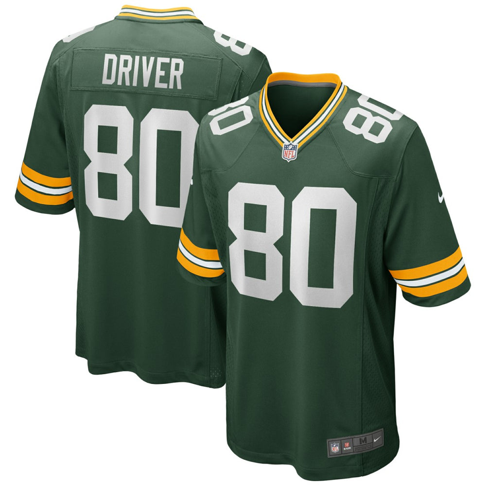 Donald Driver Green Bay Packers Game Retired Player Jersey - Green