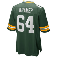 Jerry Kramer Green Bay Packers Game Retired Player Jersey - Green