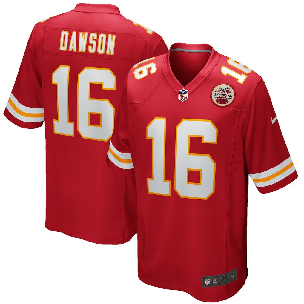 Len Dawson Kansas City Chiefs Game Retired Player Jersey - Red