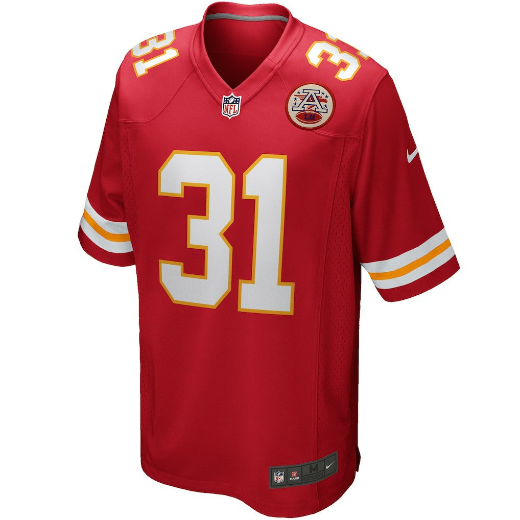 Priest Holmes Kansas City Chiefs Game Retired Player Jersey - Red